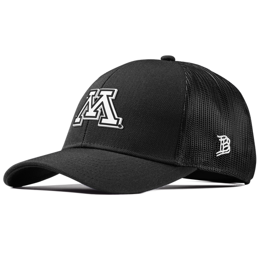 University of Minnesota "Vintage Minnesota Team Logo" Curved Stretch Trucker Black