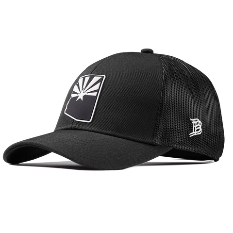 Arizona Vintage Stretch Snapback Trucker Black