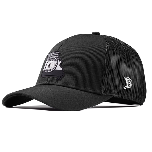 Missouri Vintage Stretch Snapback Trucker Black