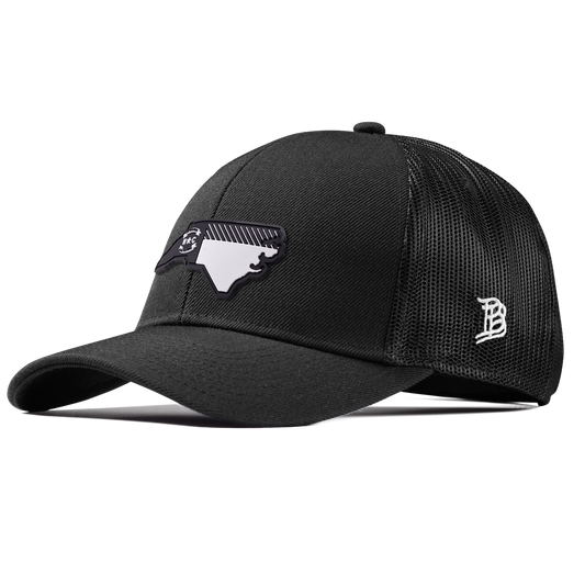 North Carolina Vintage Stretch Snapback Trucker Black