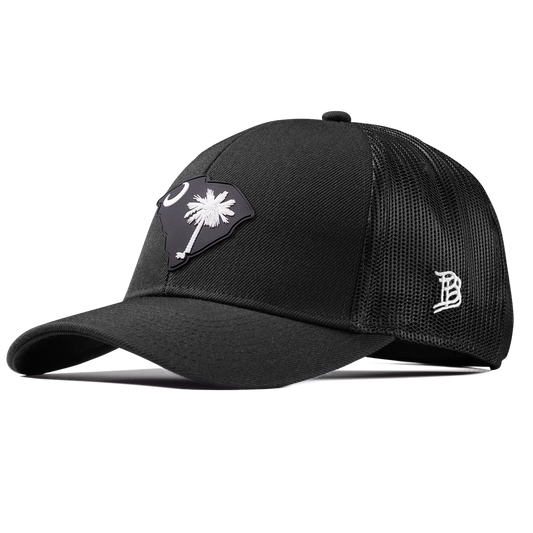 South Carolina Vintage Stretch Snapback Trucker Black