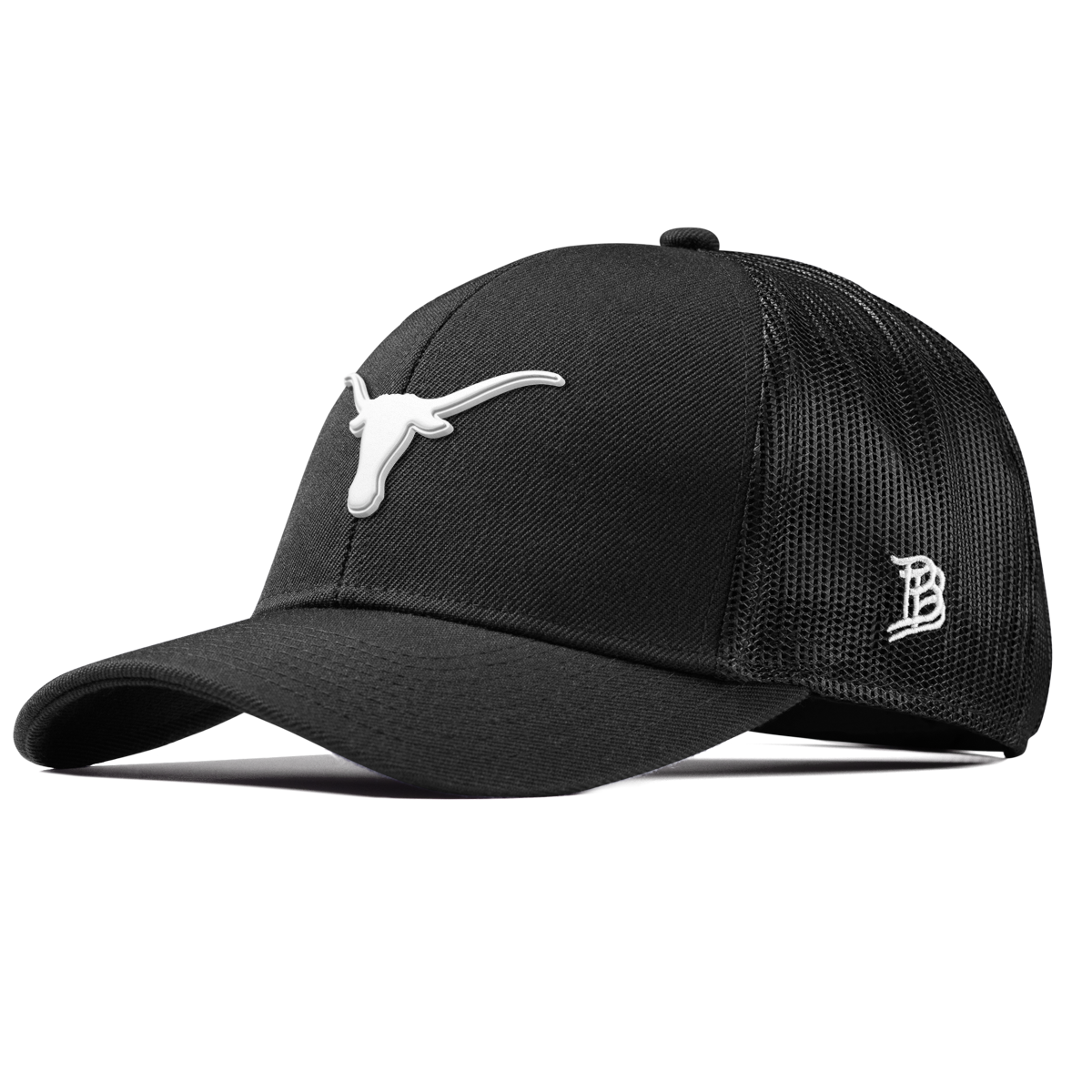 University of Texas "Vintage Texas Longhorn" Curved Stretch Trucker Black