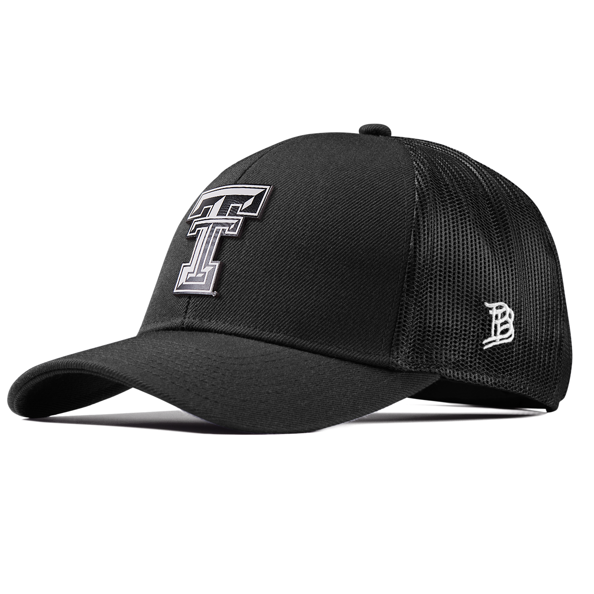 Texas Tech University "Vintage Texas Tech" Curved Stretch Trucker Black