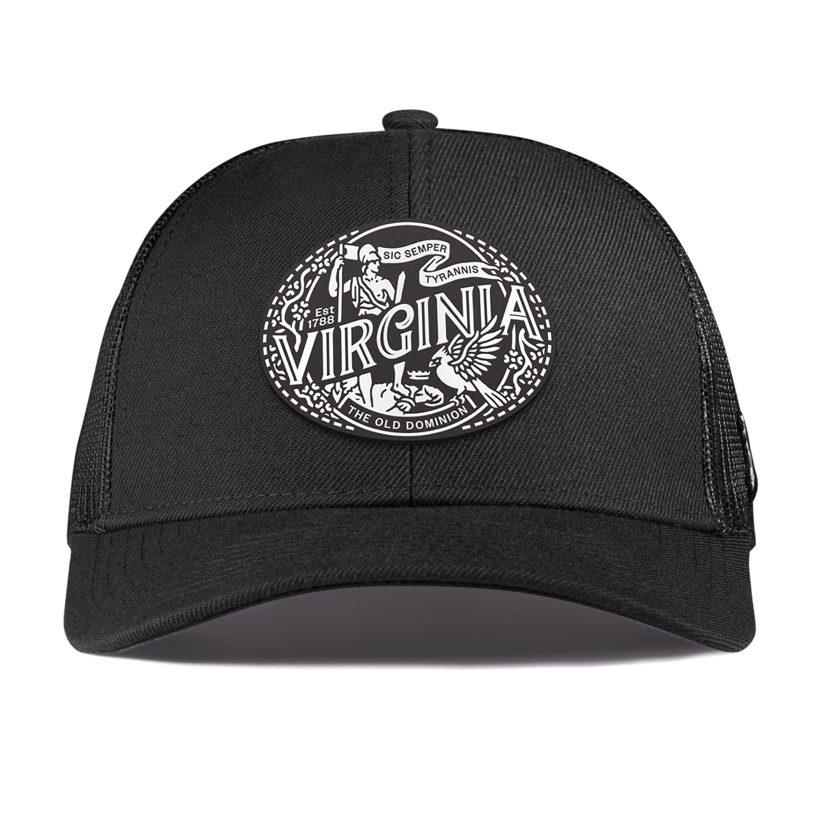 Virginia Traveler Curved Stretch Trucker Black