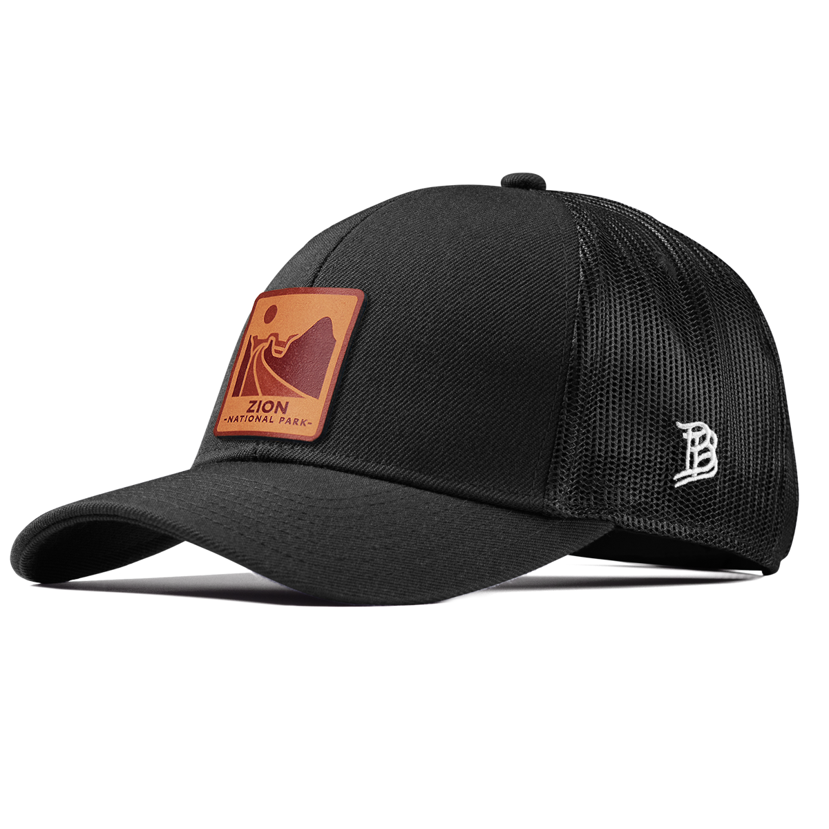 Zion National Park Stretch Snapback Trucker Black