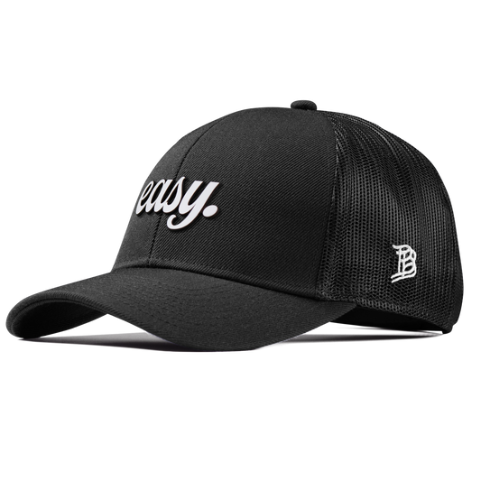 Easy Script Curved Stretch Trucker Black