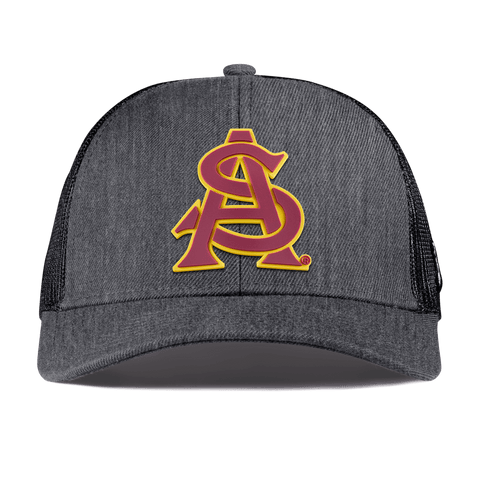 Arizona State University "ASU Baseball and Gold" Curved Stretch Trucker Charcoal