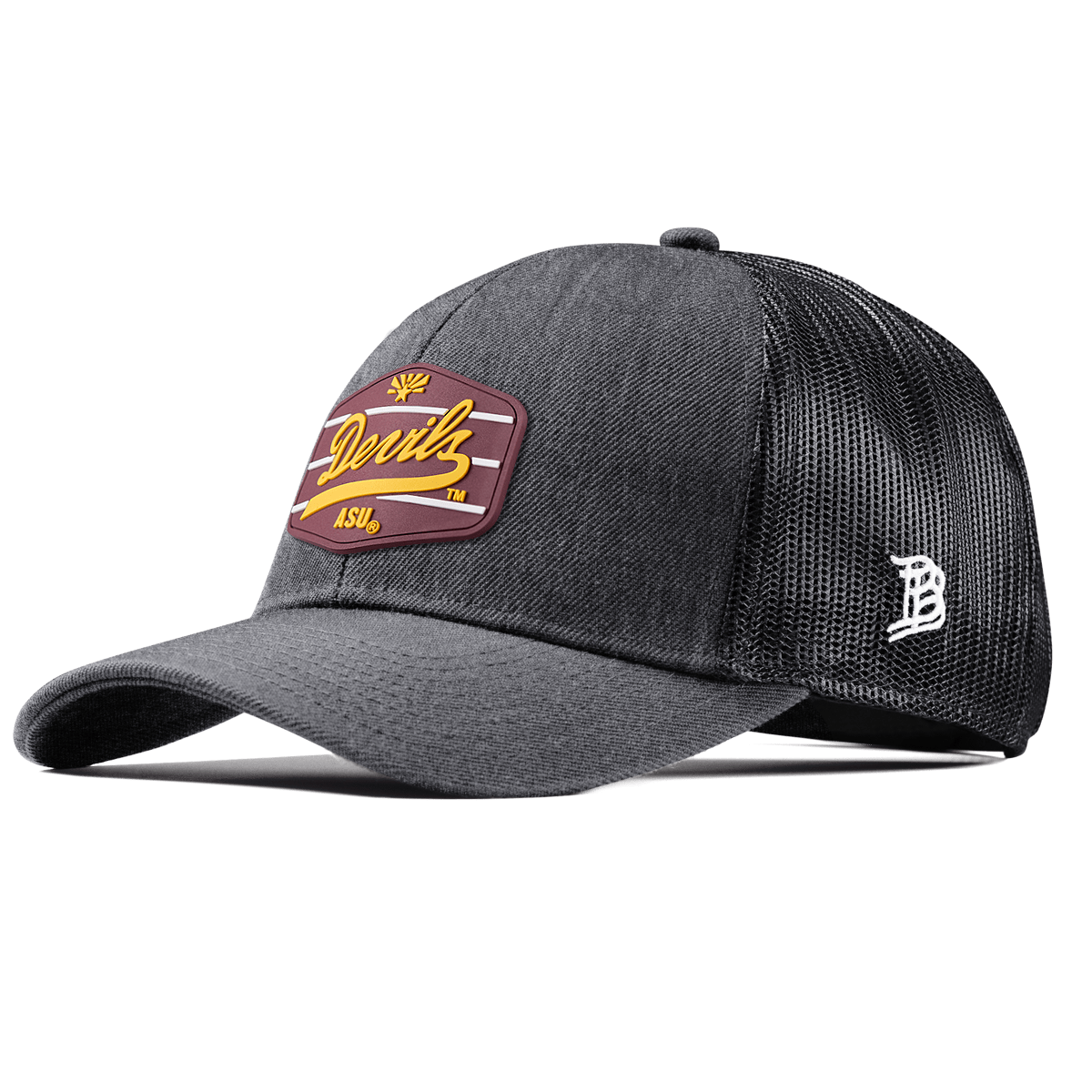 Arizona State University "ASU Devils Maroon" Stretch Snapback Trucker Charcoal
