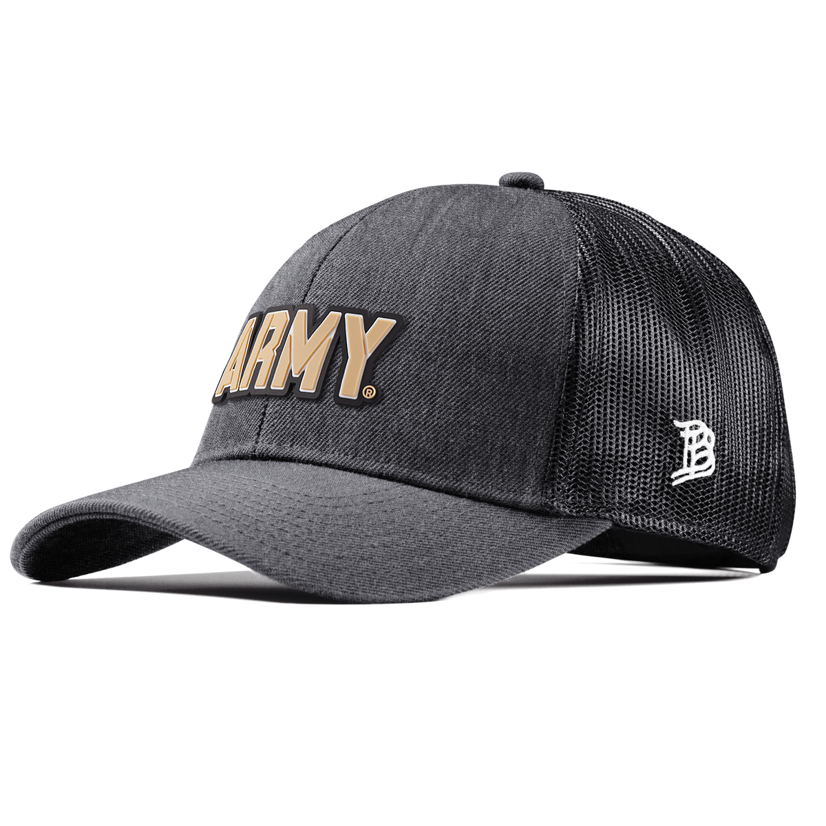 Army "Army West Point Gold Block" Stretch Snapback Trucker Charcoal