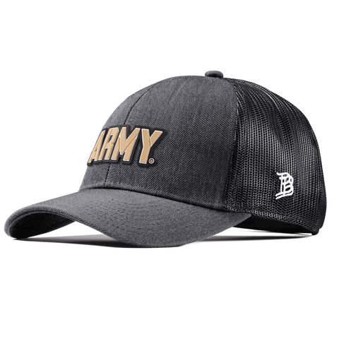Army "Army West Point Gold Block" Stretch Snapback Trucker Charcoal