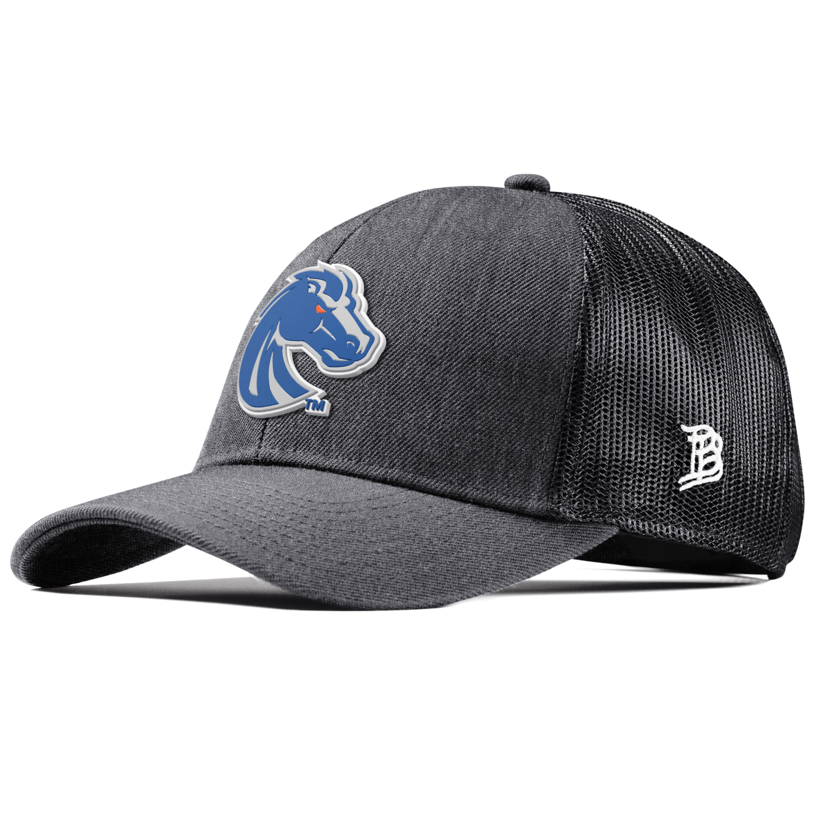 Boise State University "Boise State Broncos Gray" Curved Stretch Trucker Charcoal