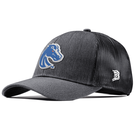 Boise State University "Boise State Broncos Gray" Curved Stretch Trucker Charcoal
