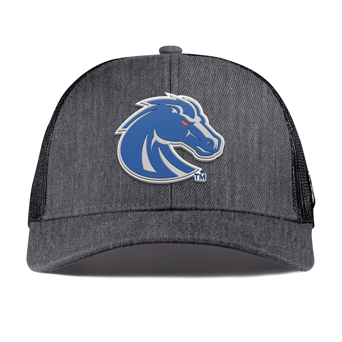 Boise State University "Boise State Broncos Gray" Curved Stretch Trucker Charcoal