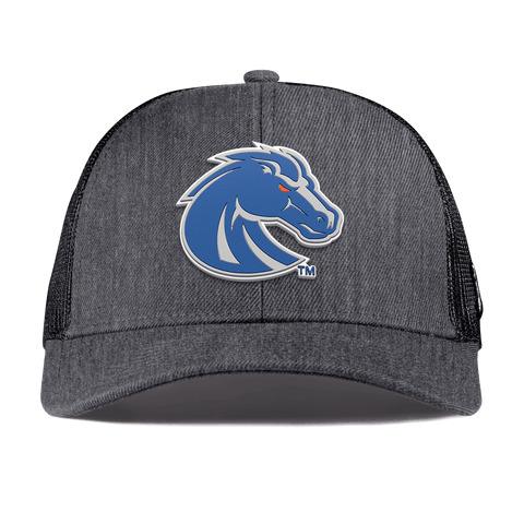 Boise State University "Boise State Broncos Gray" Curved Stretch Trucker Charcoal