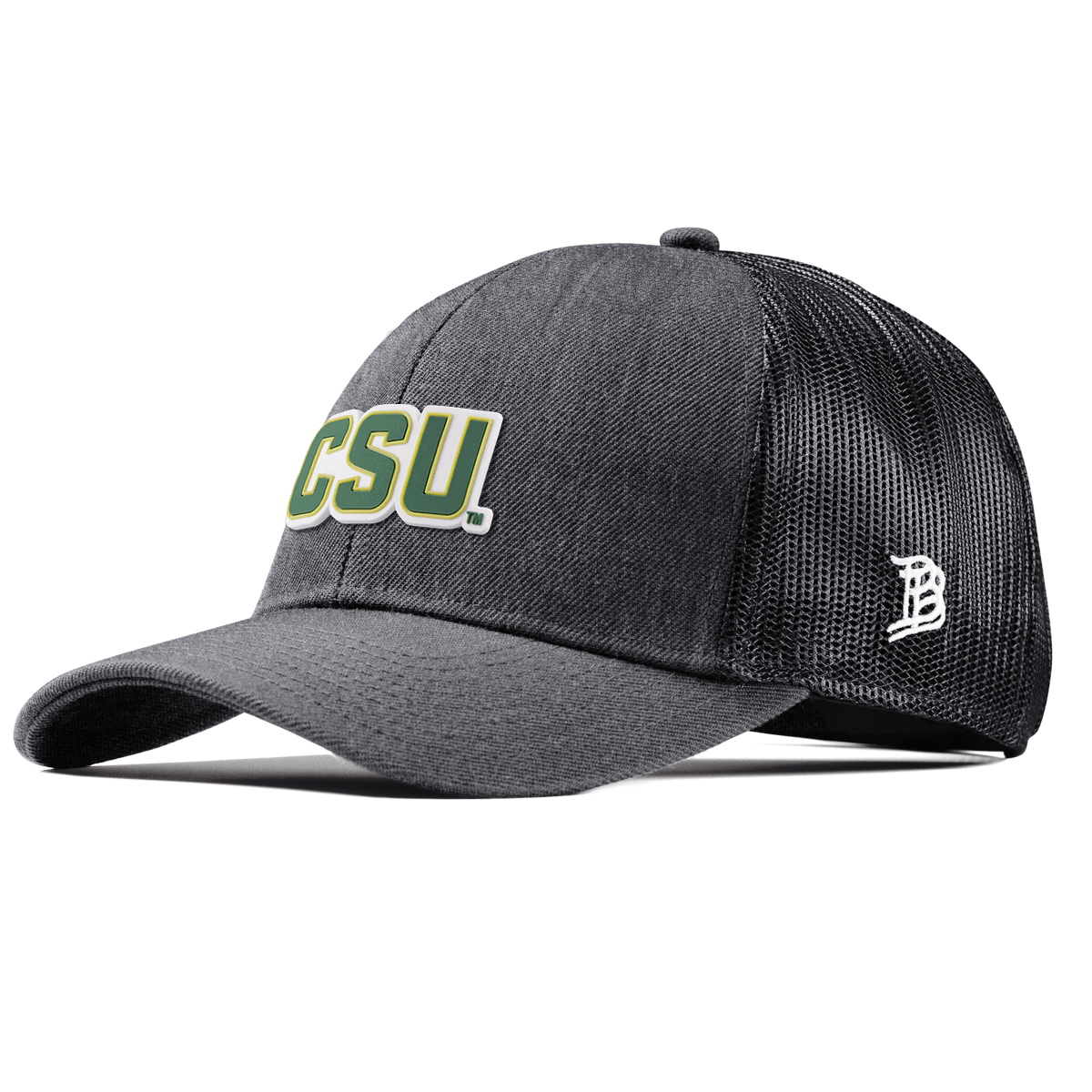 Colorado State University "Colorado State Block" Stretch Snapback Trucker Charcoal