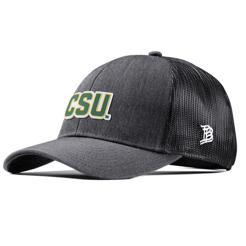 Colorado State University "Colorado State Block" Stretch Snapback Trucker Charcoal