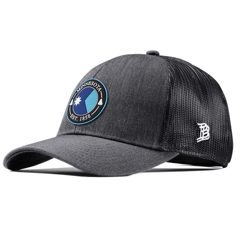 Minnesota Compass Stretch Snapback Trucker Charcoal