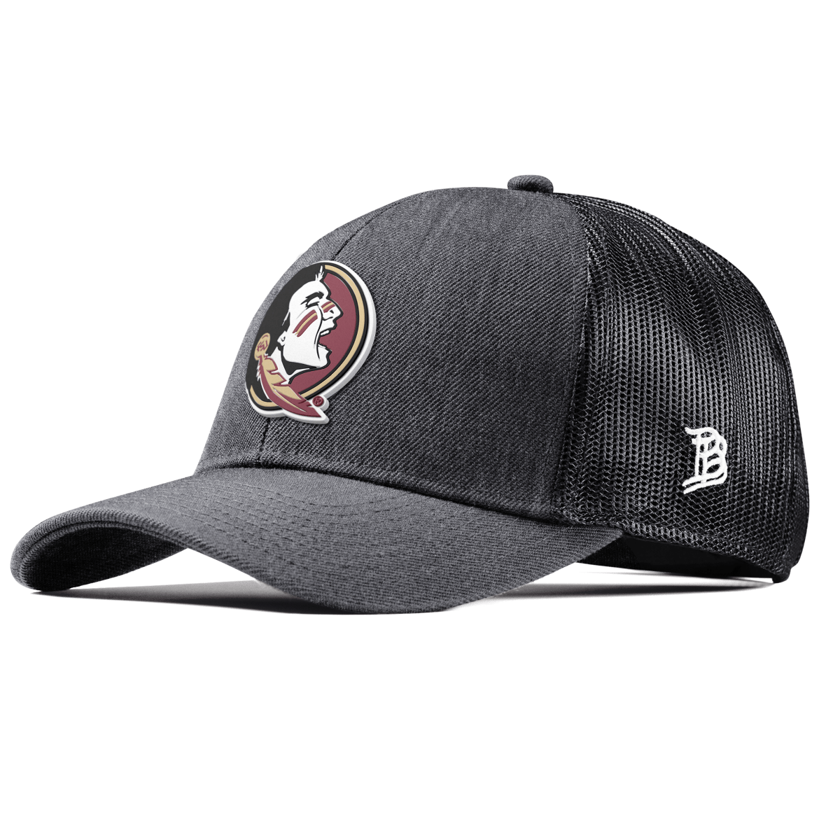 Florida State University "FSU Team Logo" Curved Stretch Trucker Charcoal