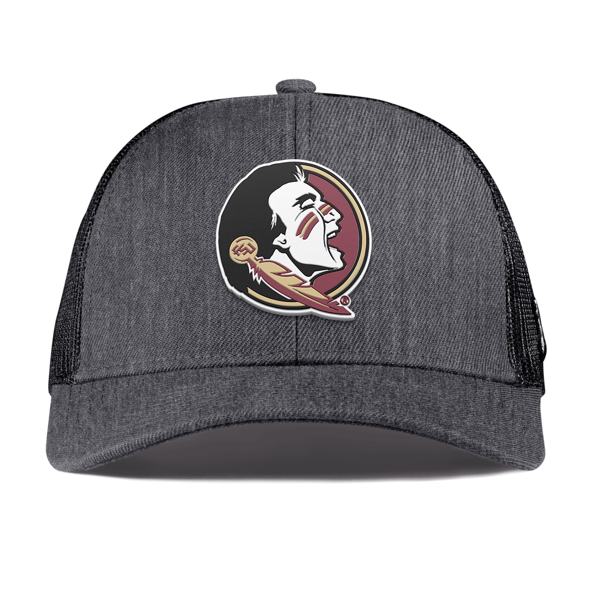 Florida State University "FSU Team Logo" Curved Stretch Trucker Charcoal