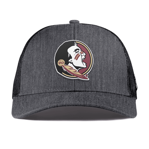 Florida State University "FSU Team Logo" Curved Stretch Trucker Charcoal