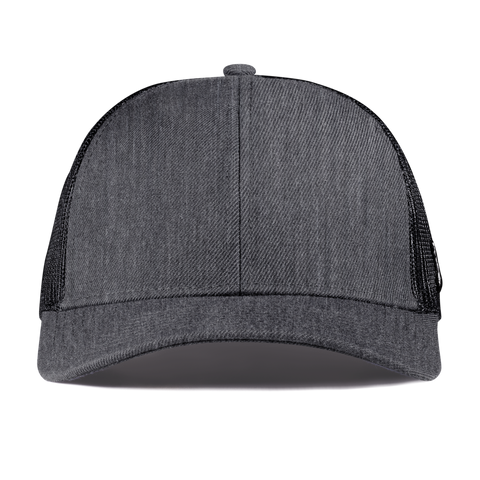 Bare Stretch Snapback Trucker Charcoal Front