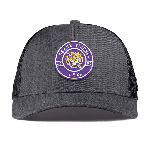 Louisiana State University "Geaux LSU Tigers" Curved Stretch Trucker Charcoal