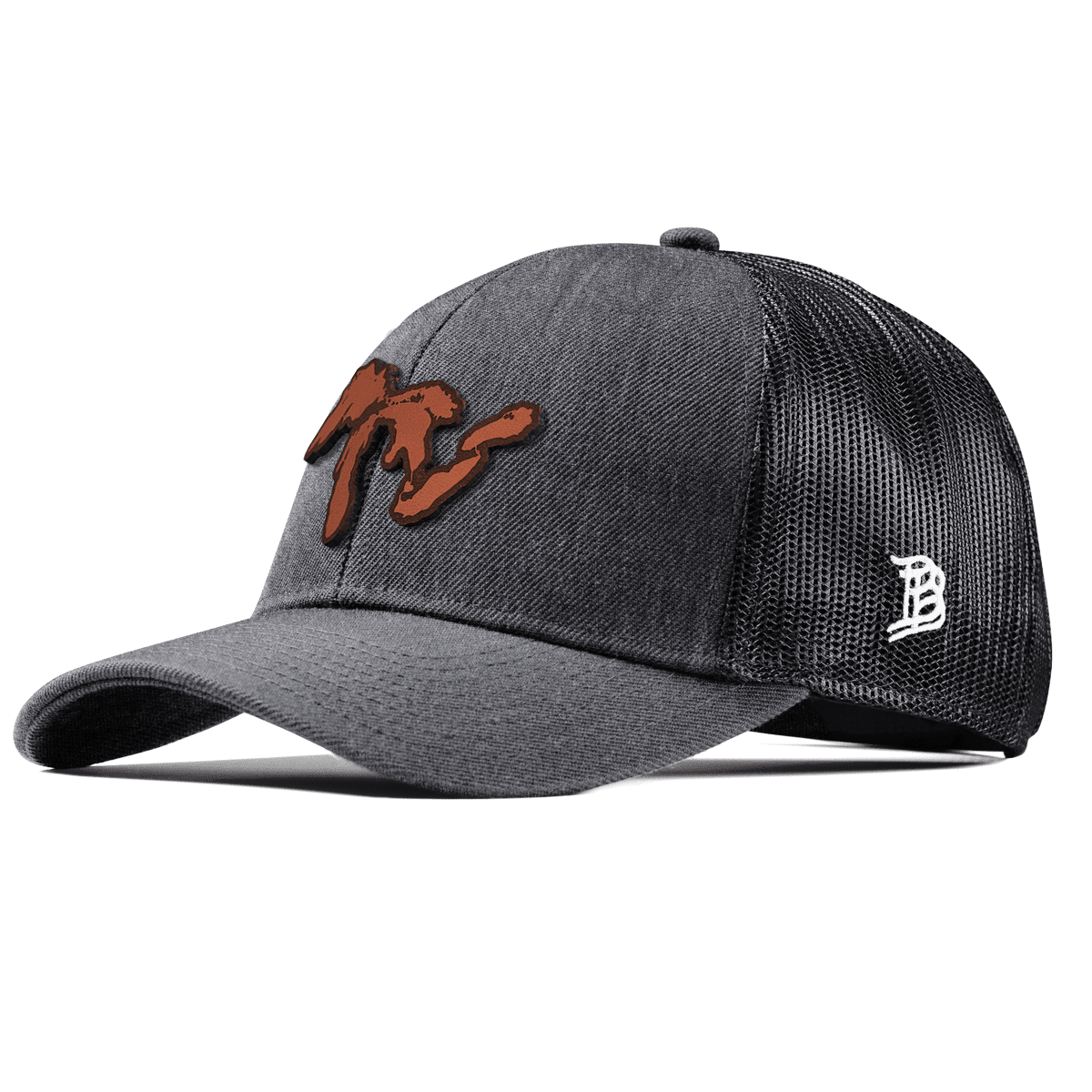 The Great Lakes Stretch Snapback Trucker Charcoal