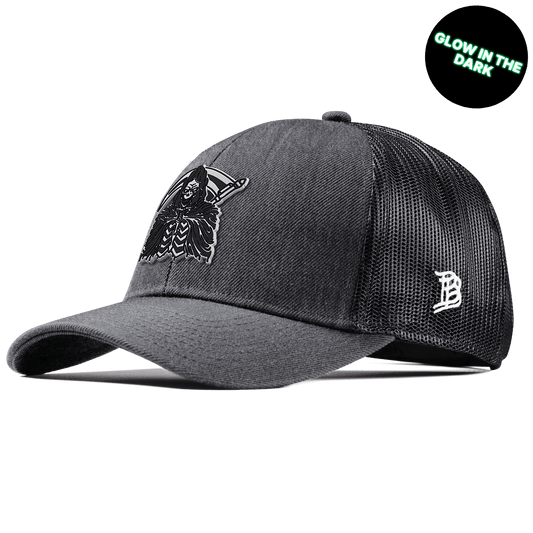 Grim Reaper Glow Stretch Snapback Trucker Charcoal