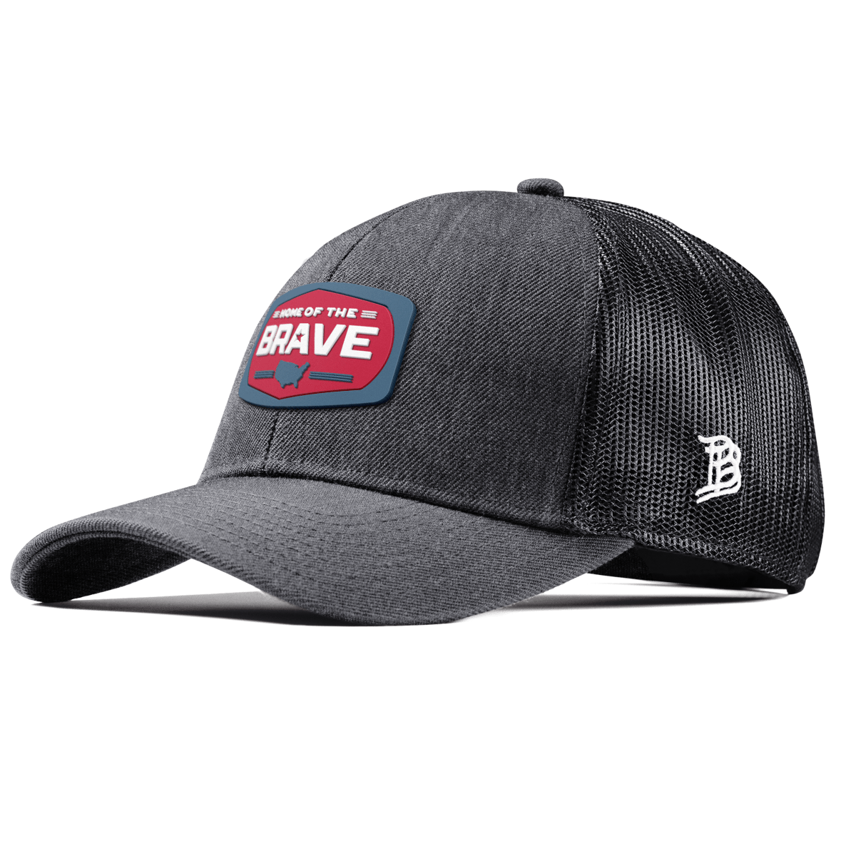 Home of the Brave Curved Stretch Trucker Charcoal