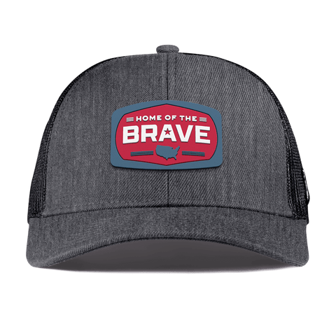 Home of the Brave Curved Stretch Trucker Charcoal