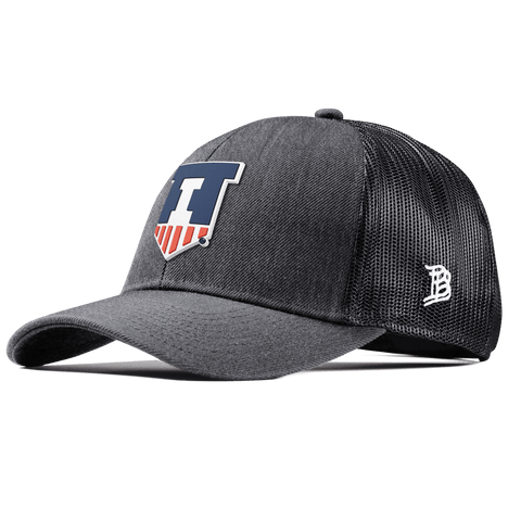 University of Illinois "Illinois Athletics" Curved Stretch Trucker Charcoal