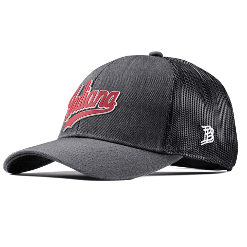 Indiana University "Indiana Script" Curved Stretch Trucker Charcoal