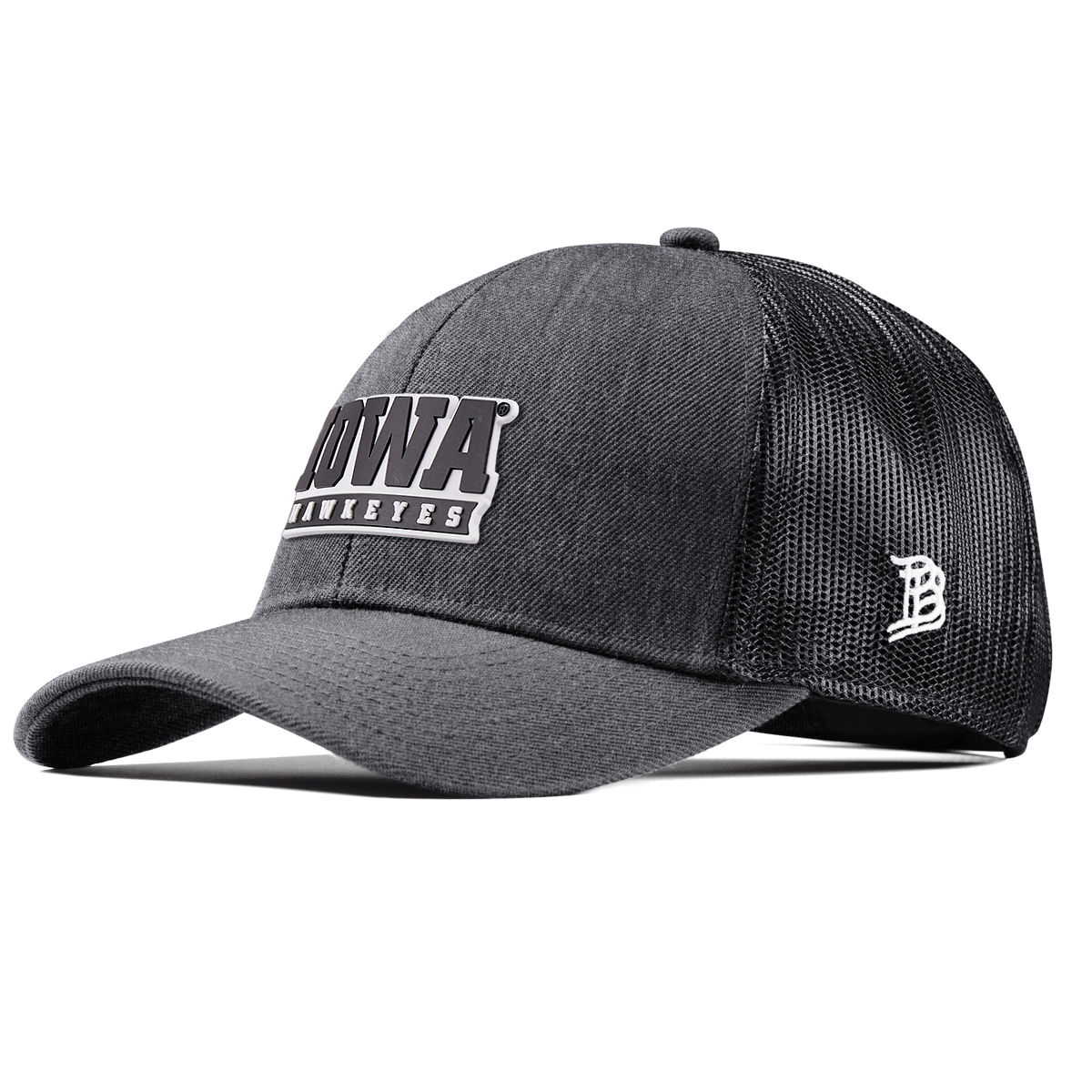 University of Iowa "Iowa Hawkeyes Block" Stretch Snapback Trucker Charcoal