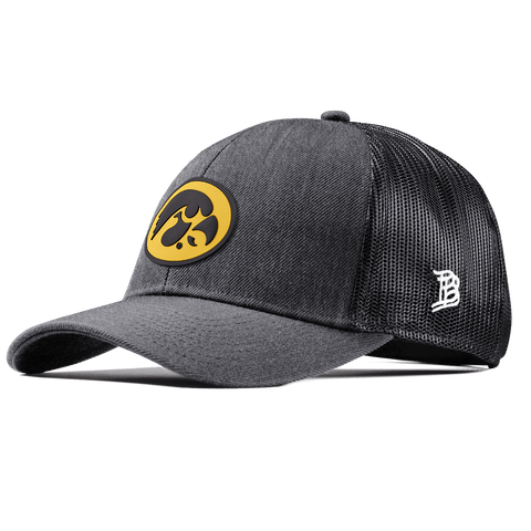 University of Iowa "Iowa Hawkeyes Team Logo" Stretch Snapback Trucker Charcoal