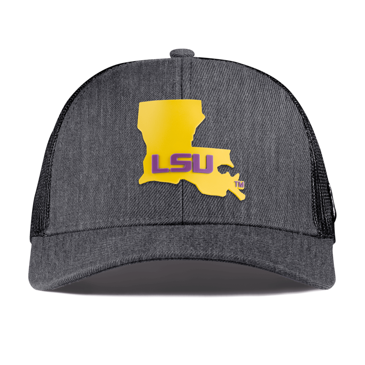 Louisiana State University "LSU Gold State" Curved Stretch Trucker Charcoal