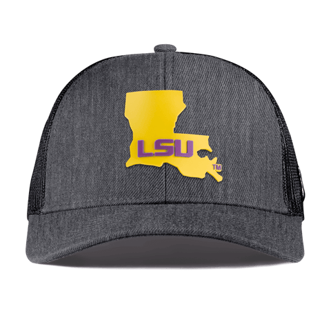 Louisiana State University "LSU Gold State" Curved Stretch Trucker Charcoal
