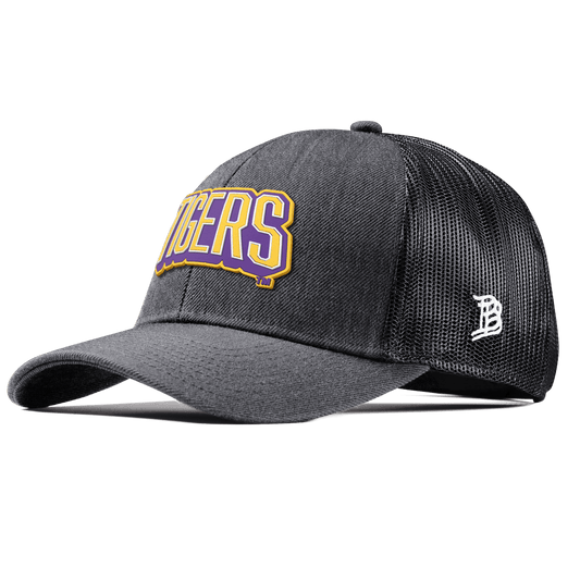 Louisiana State University "LSU Tigers Block" Curved Stretch Trucker Charcoal