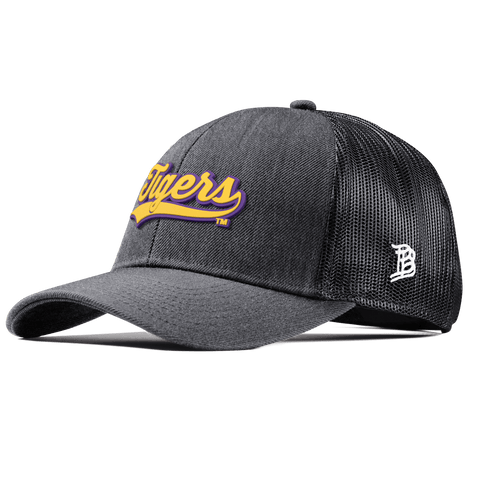 Louisiana State University "LSU Tigers Script" Curved Stretch Trucker Charcoal