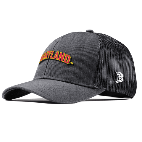 University of Maryland "Maryland Block" Curved Stretch Trucker Charcoal