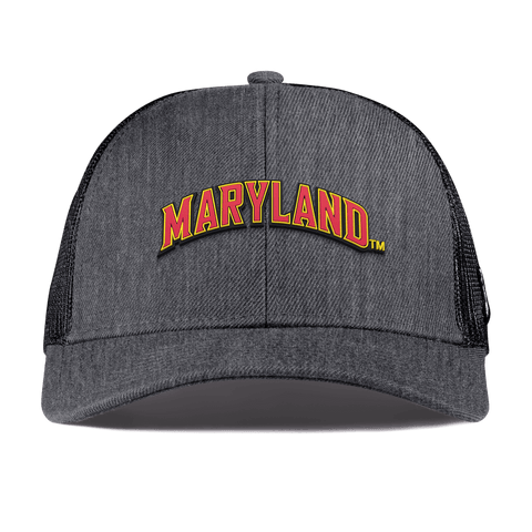 University of Maryland "Maryland Block" Curved Stretch Trucker Charcoal