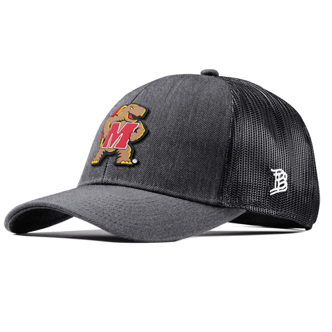 University of Maryland "Maryland Terrapin Team Logo" Curved Stretch Trucker Charcoal