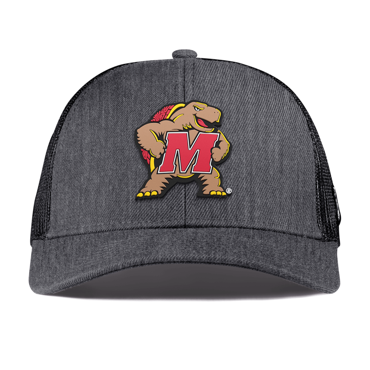 University of Maryland "Maryland Terrapin Team Logo" Curved Stretch Trucker Charcoal