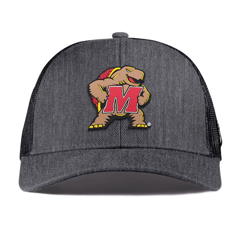 University of Maryland "Maryland Terrapin Team Logo" Curved Stretch Trucker Charcoal