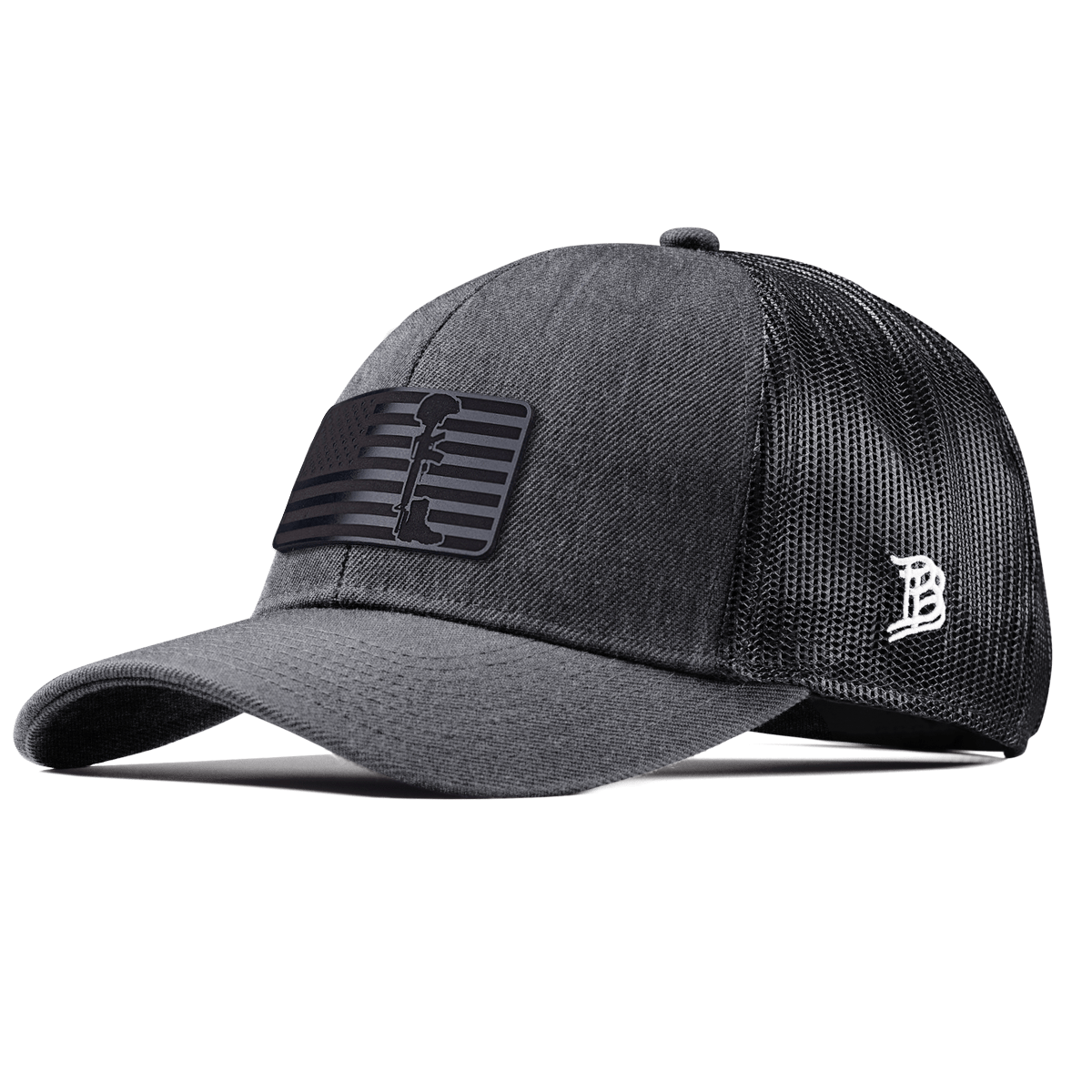 Midnight Memorial Stretch Snapback Trucker Charcoal