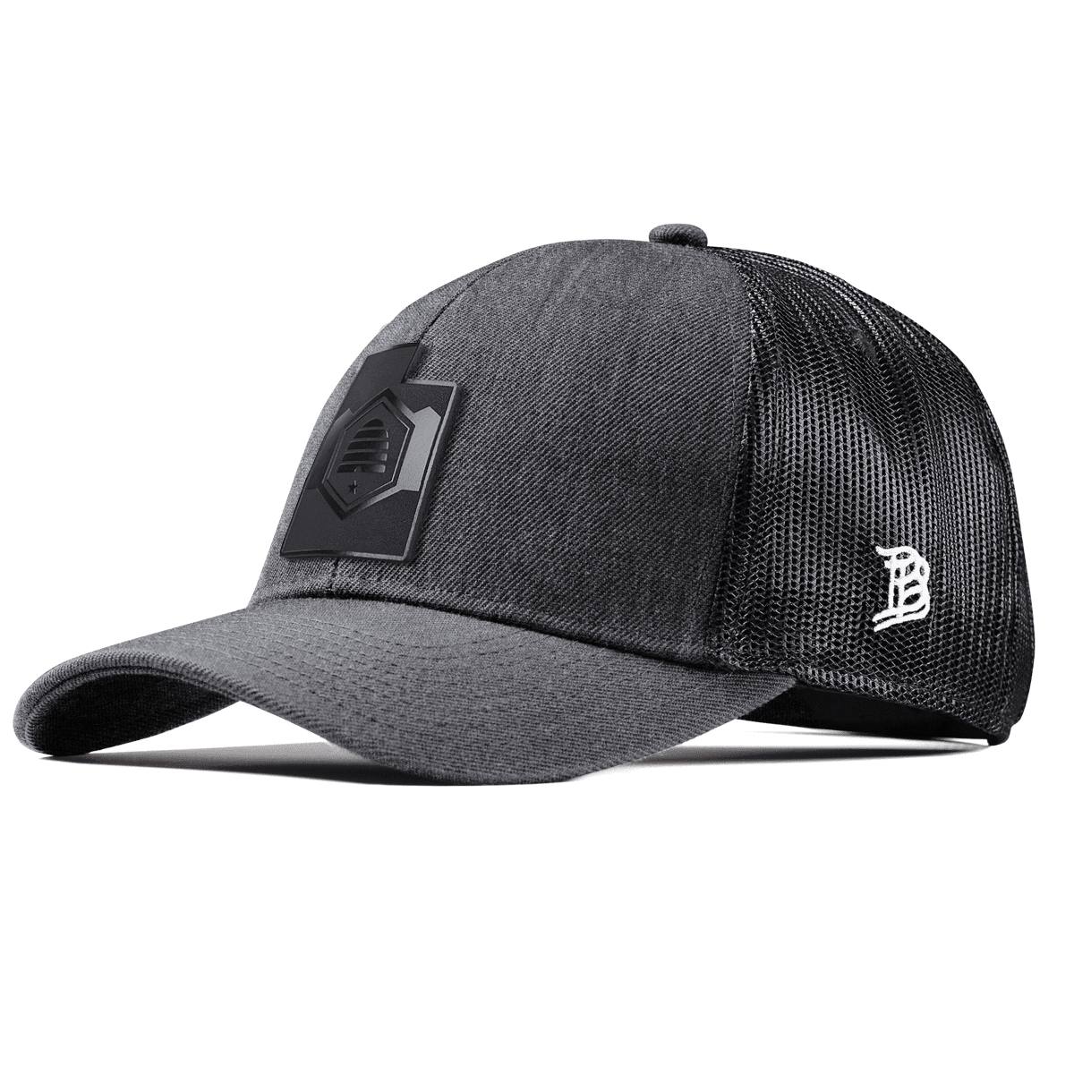 Utah 45 Midnight Stretch Snapback Trucker Charcoal