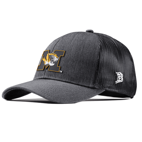 University of Missouri "Missouri M Team Logo" Stretch Snapback Trucker Charcoal