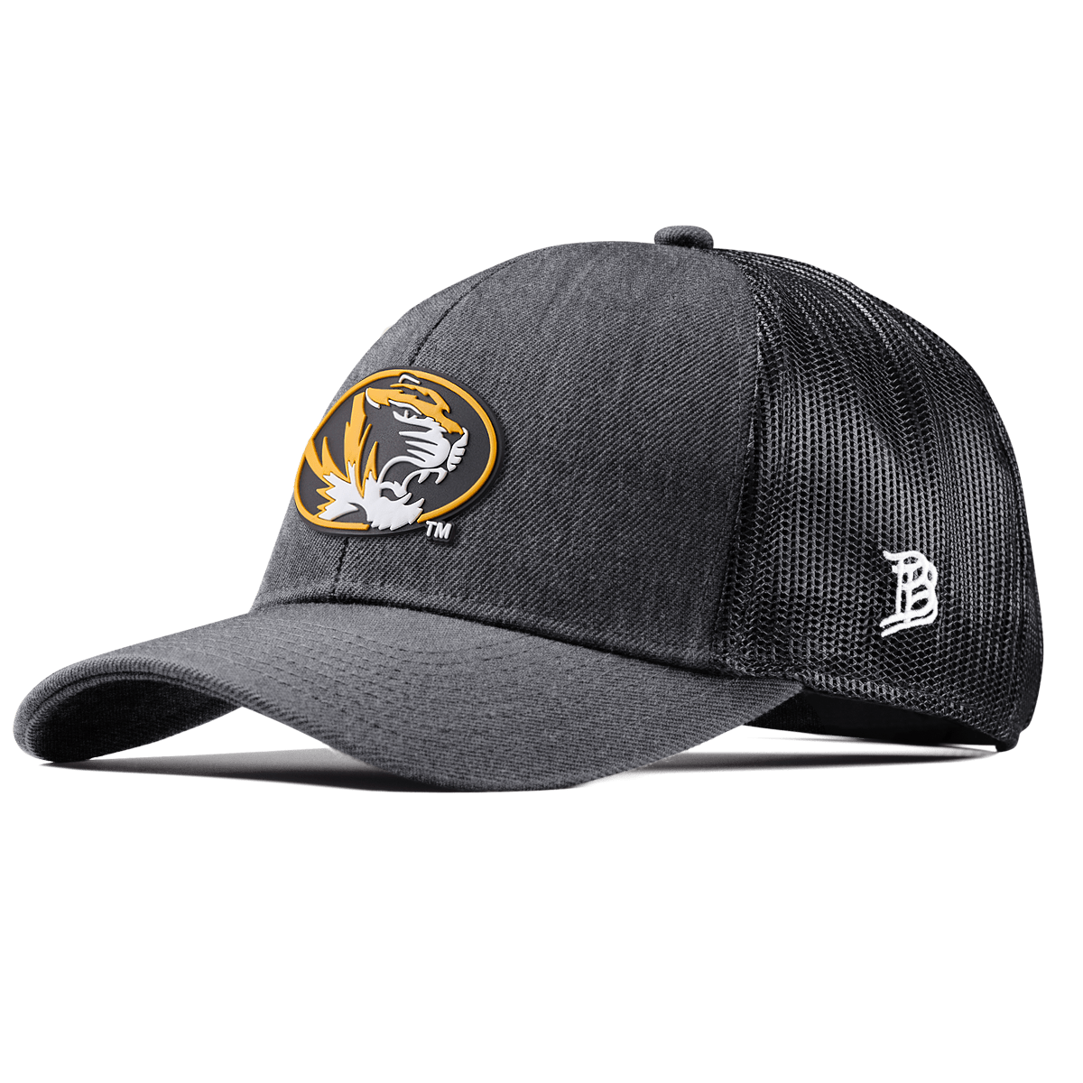 University of Missouri "Missouri Tigers Badge" Stretch Snapback Trucker Charcoal