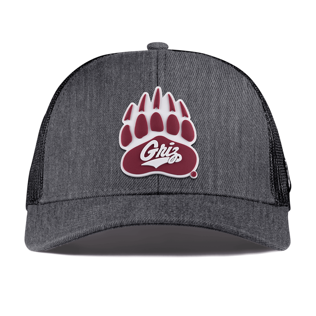 University of Montana "Montana Grizz" Curved Stretch Trucker Charcoal
