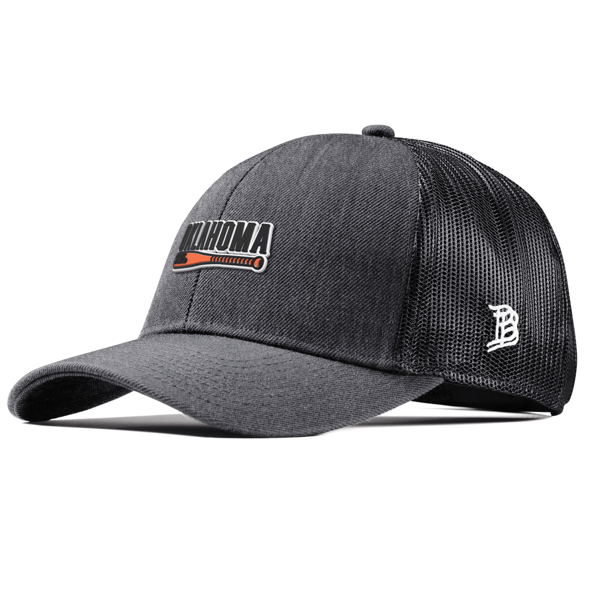 Oklahoma State University "OSU Baseball" Curved Stretch Trucker Charcoal