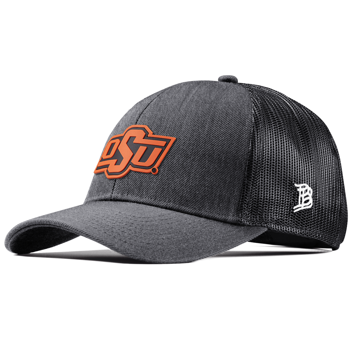 Oklahoma State University "OSU Team Logo" Stretch Snapback Trucker Charcoal 